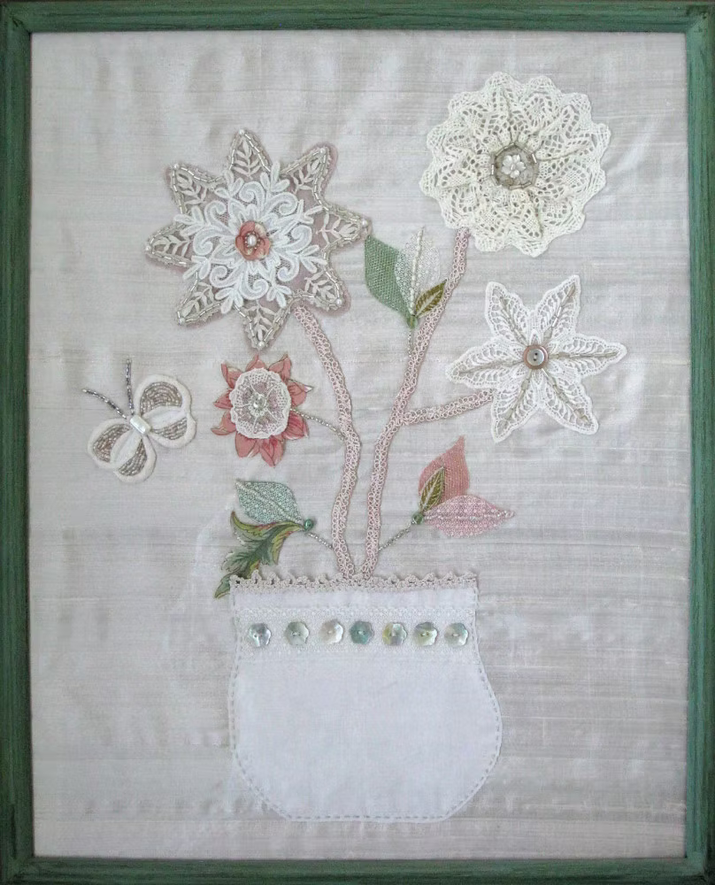 Textile collage. Photo: Jessica Groenendijk, Words from the Wild