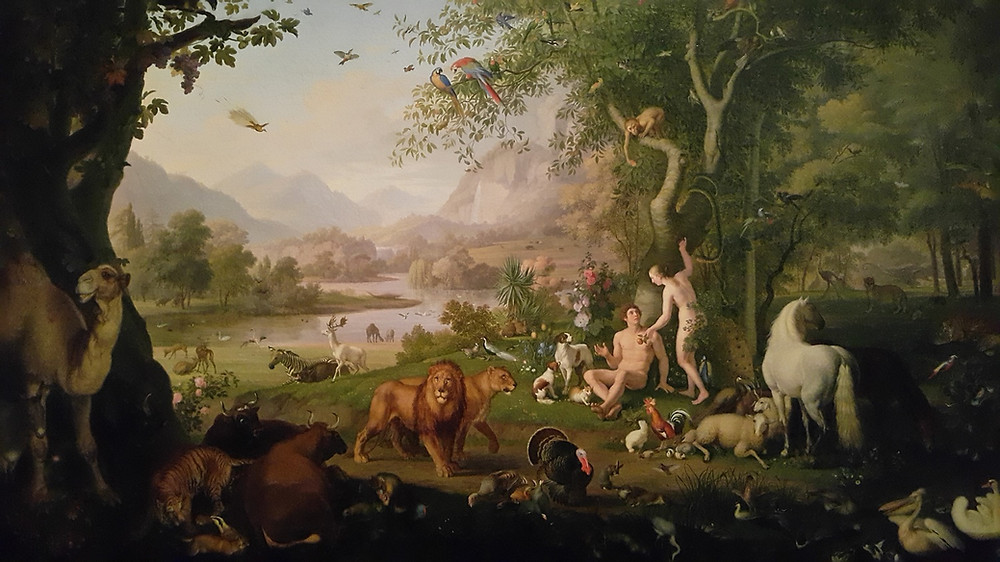 Adam and Eve in the Garden of Eden, by Wenzel Peter, Vatican Museum. Photo: www.jessicagroenendijk.com